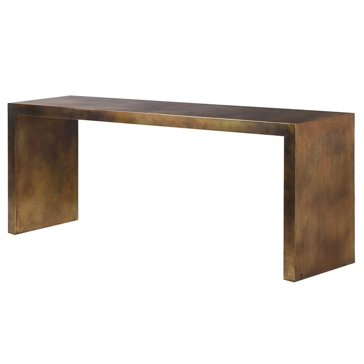 Distressed Iron Console Table
