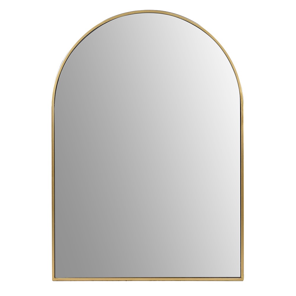 Gold Arch Top Wall Mirror