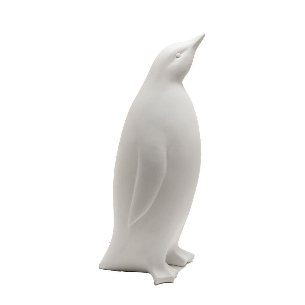 Penguin Ornament in White — Design B