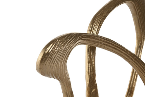 Abstract Aluminium and Marble Decoration - LUXONAS HOME