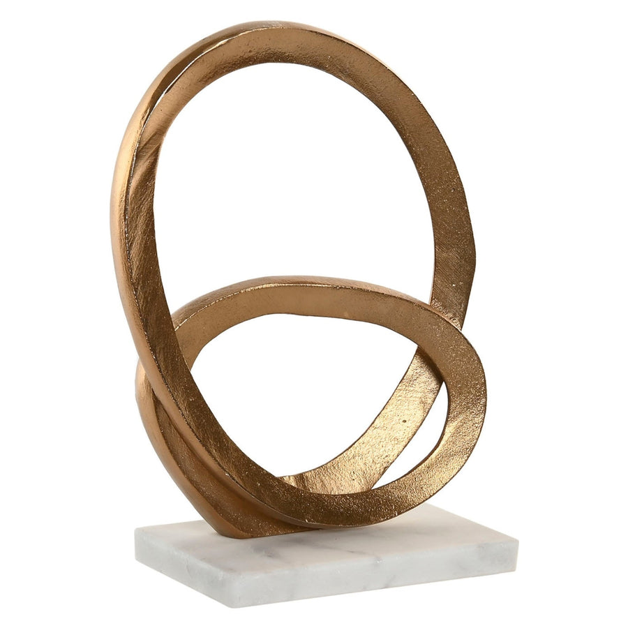 Abstract Aluminium and Marble Decorative Piece