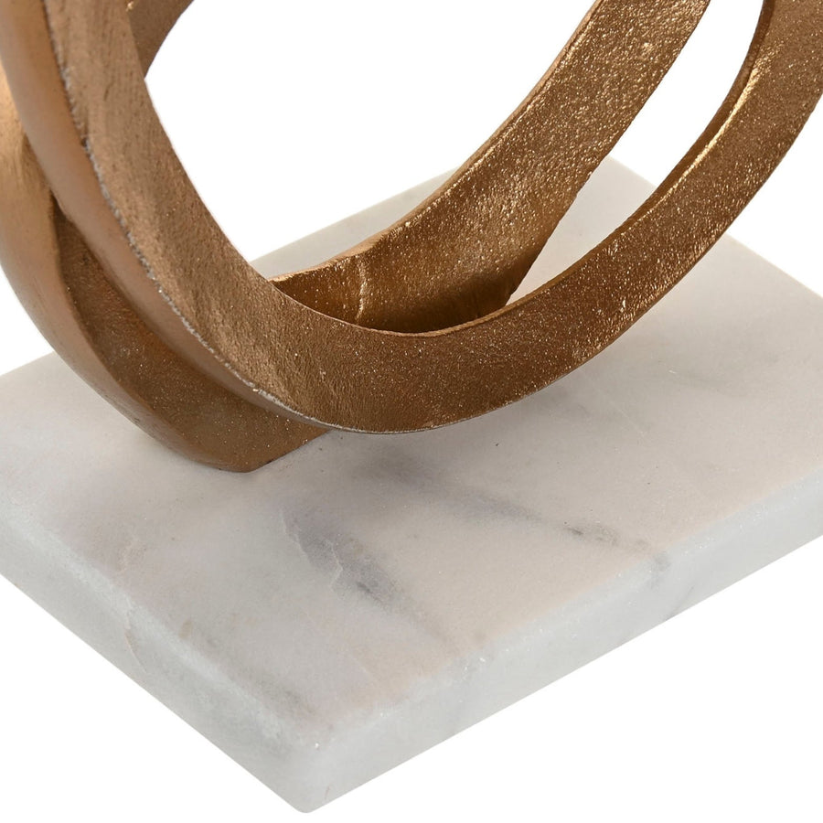 Abstract Aluminium and Marble Decorative Piece