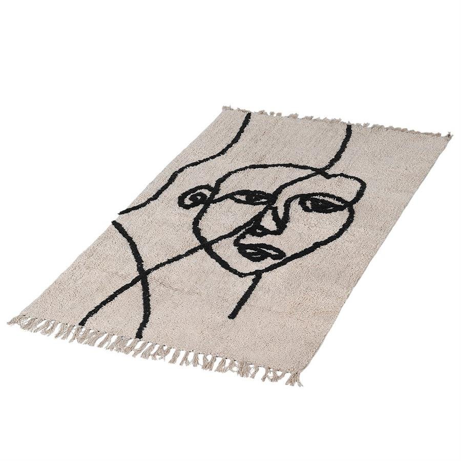 Abstract Face Rug 150 x 90