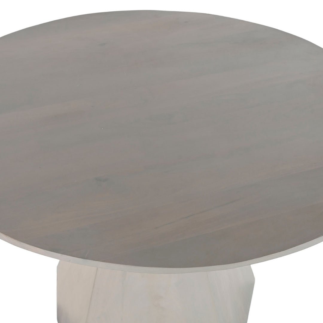 Abstract White Mango Dining Table - LUXONAS