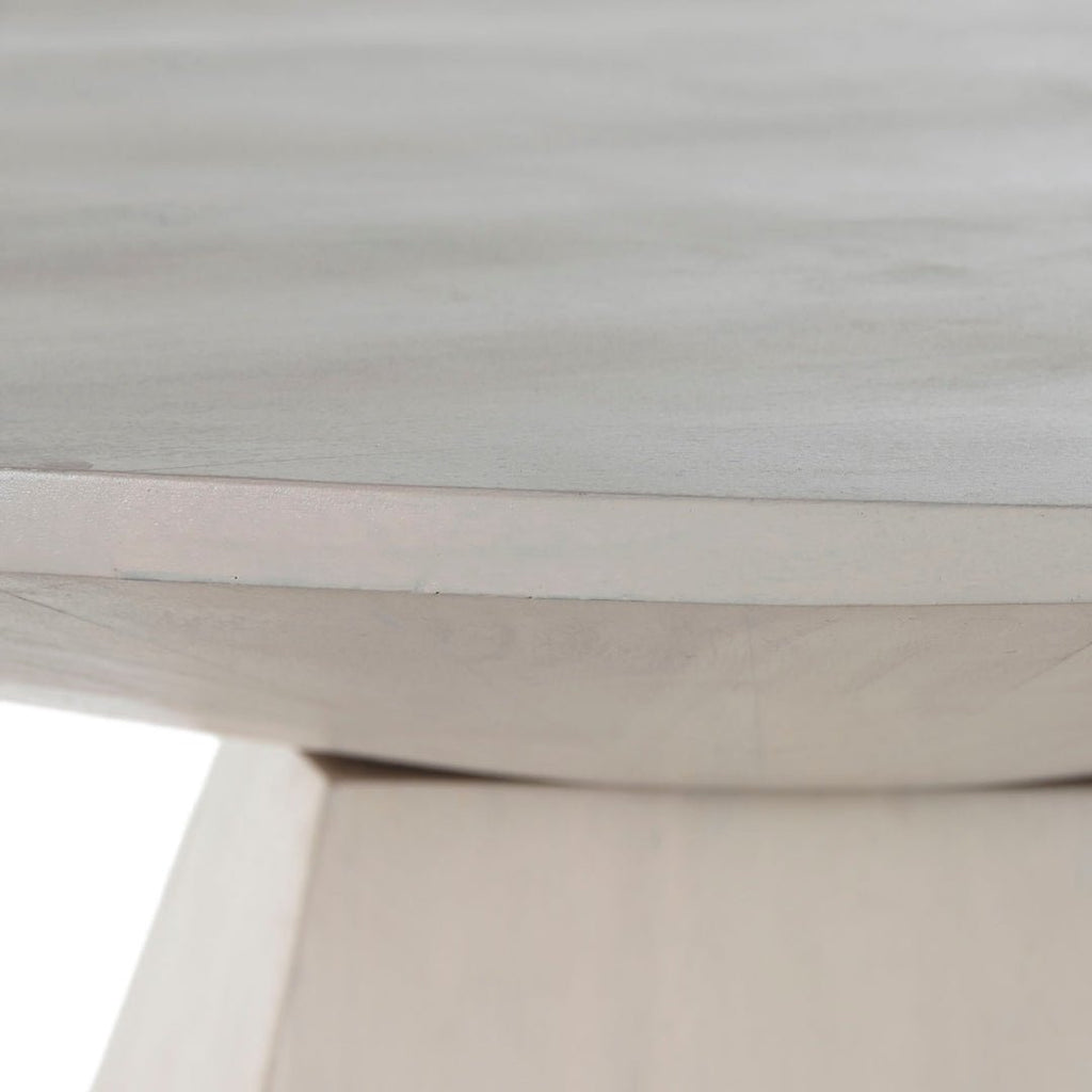Abstract White Mango Dining Table - LUXONAS