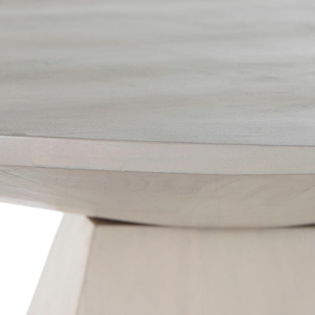 Abstract White Mango Dining Table - LUXONAS