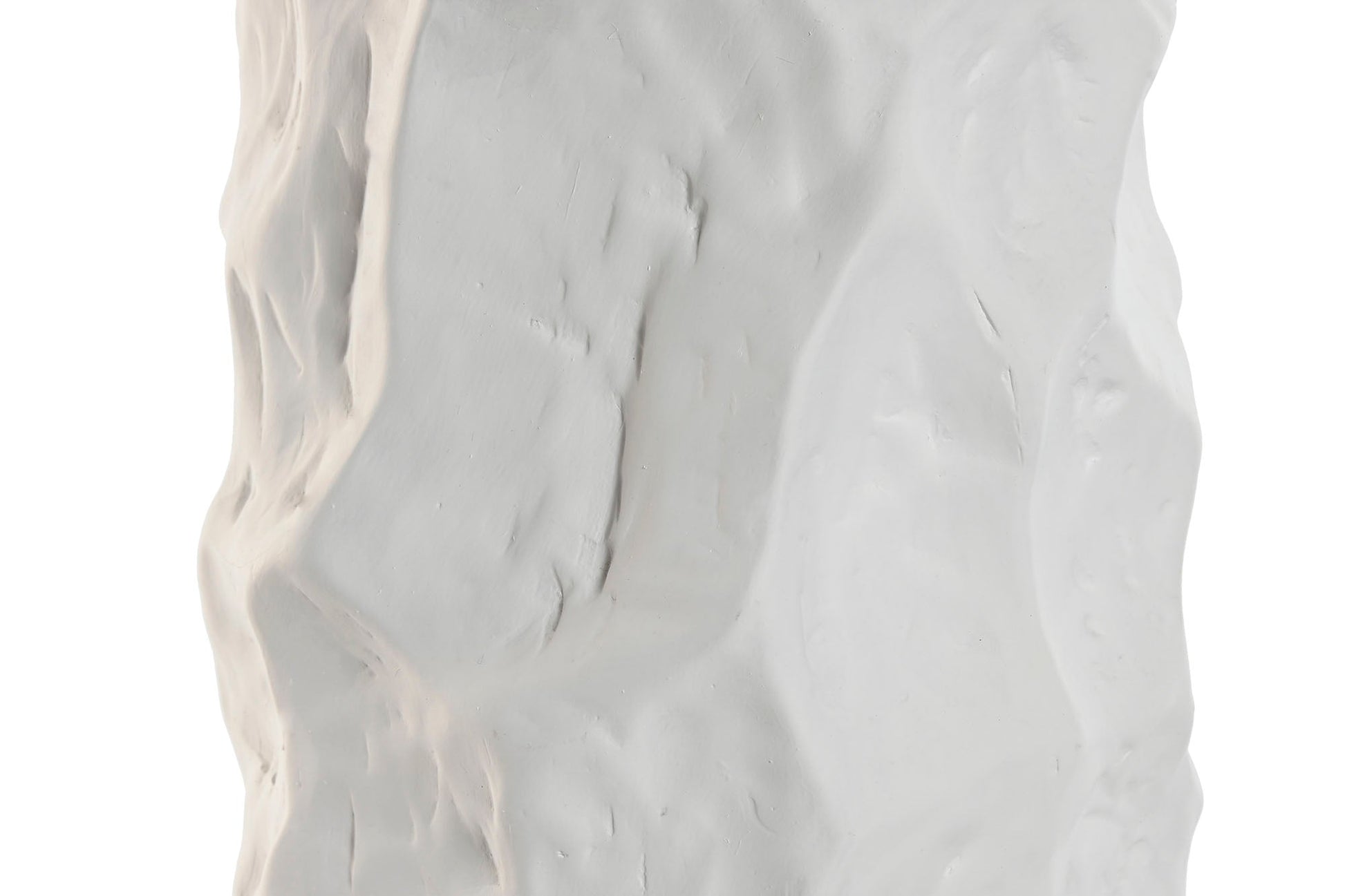 Abstract White Terracotta Vase - LUXONAS