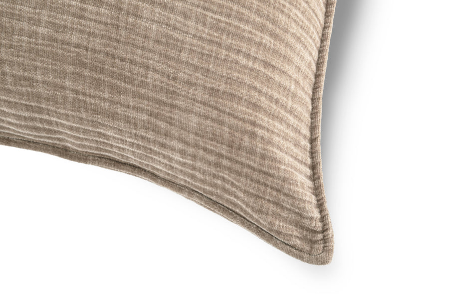 Throw cushion (filled) JULIETTE - 45x45 cm: Taupe
