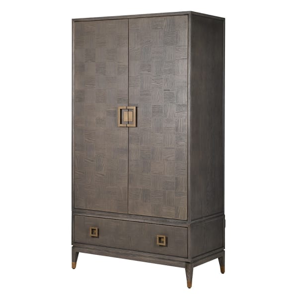 Agartha Taupe 2 Door Wardrobe - LUXONAS