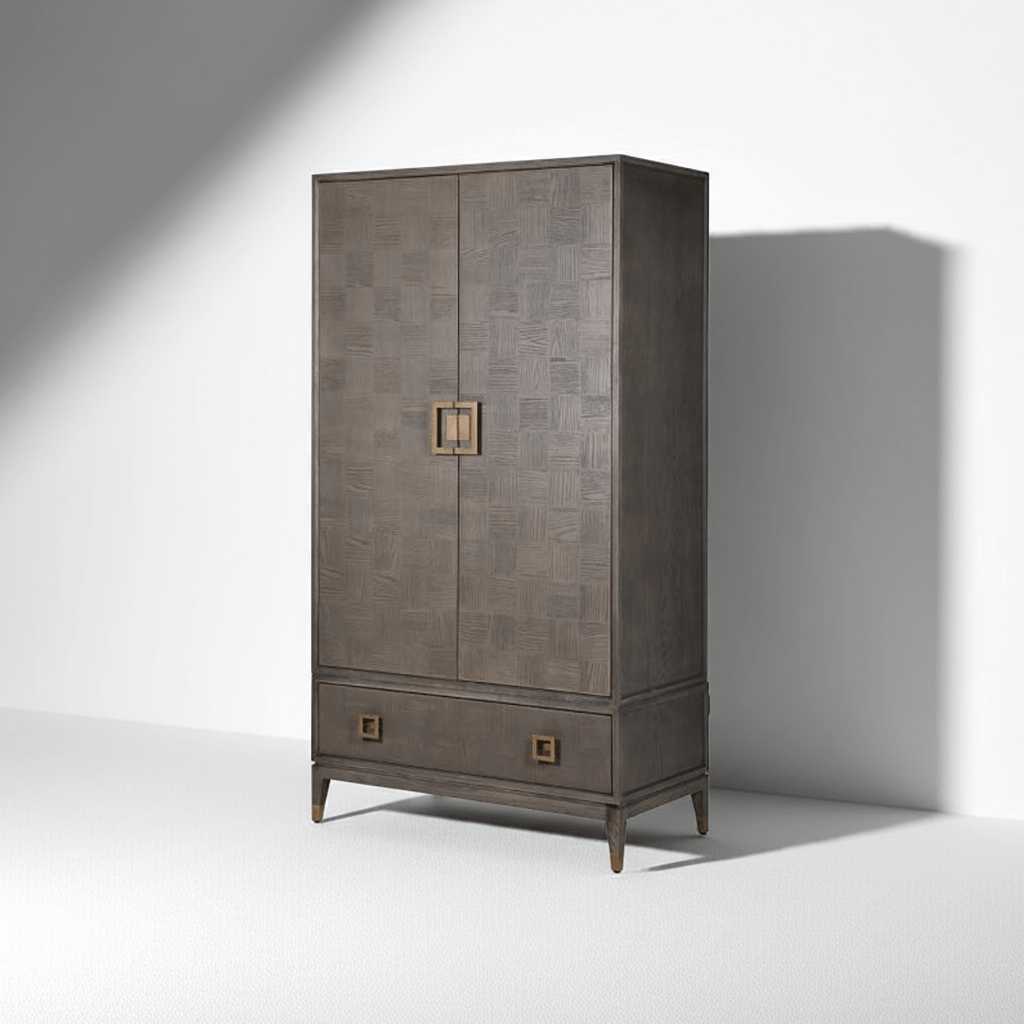 Agartha Taupe 2 Door Wardrobe - LUXONAS