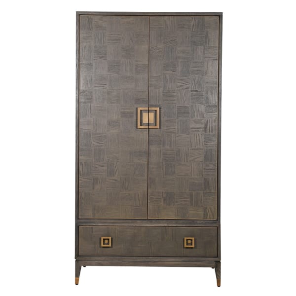 Agartha Taupe 2 Door Wardrobe - LUXONAS