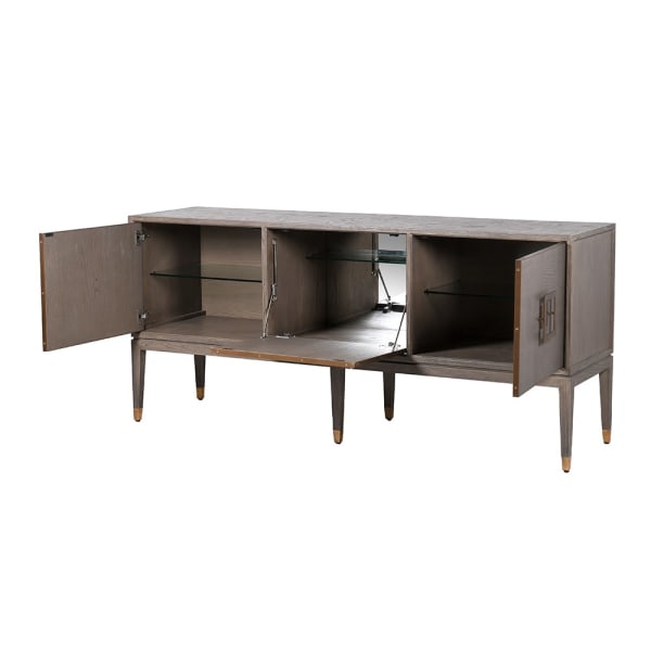 Agartha Taupe 3 Door Buffet Sideboard - LUXONAS