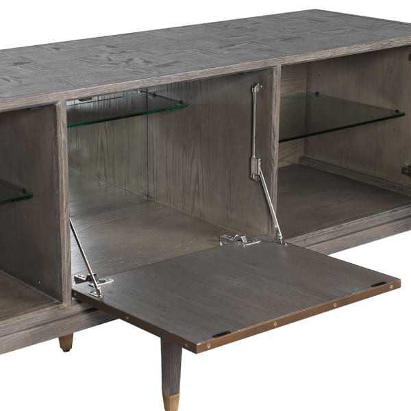Agartha Taupe 3 Door Buffet Sideboard - LUXONAS