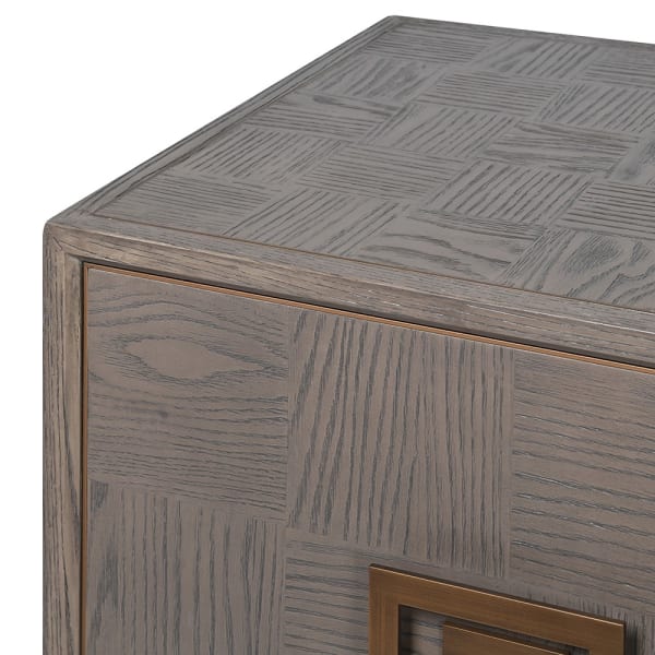 Agartha Taupe 3 Door Buffet Sideboard - LUXONAS