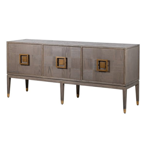 Agartha Taupe 3 Door Buffet Sideboard