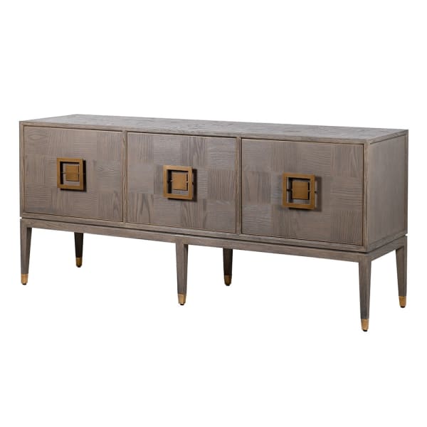 Agartha Taupe 3 Door Buffet Sideboard