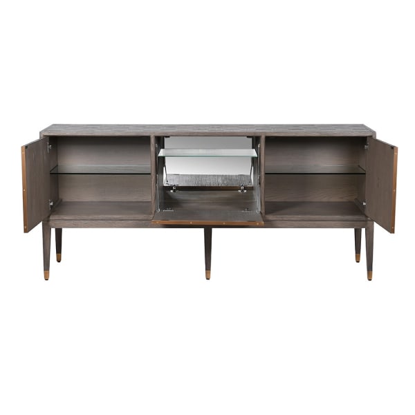 Agartha Taupe 3 Door Buffet Sideboard - LUXONAS