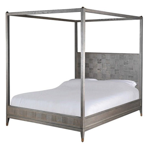 Agartha Taupe Four Poster King-size Bed