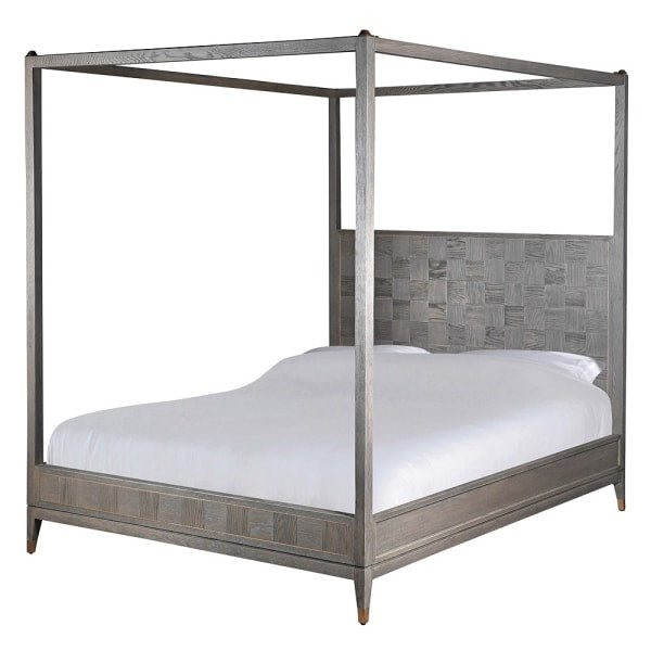 Agartha Taupe Four Poster King-size Bed