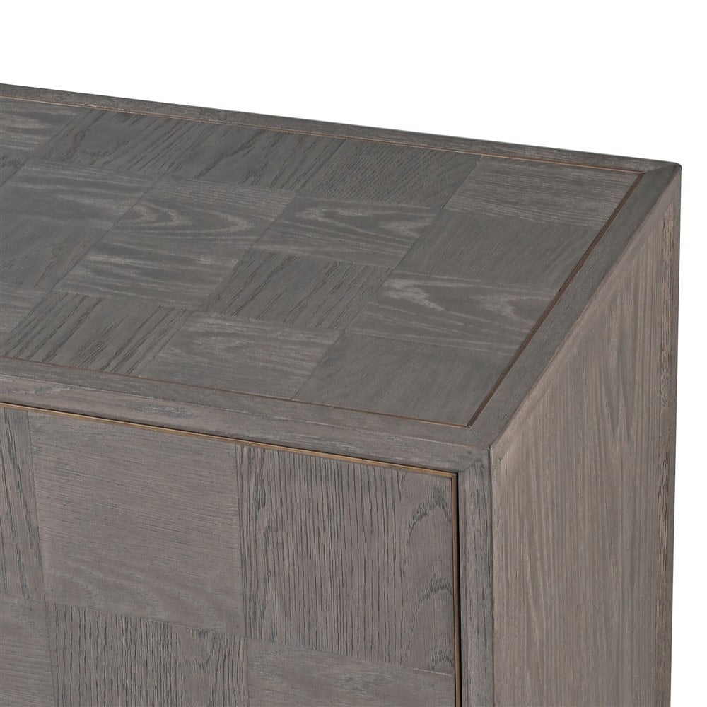Agartha Taupe Square Pattern Sideboard - LUXONAS