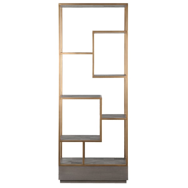 Agartha Taupe Square Shelf Unit