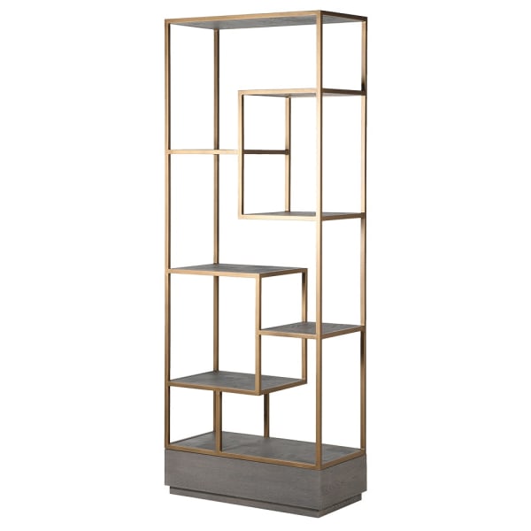 Agartha Taupe Square Shelf Unit