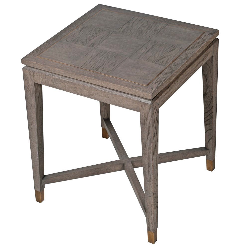 Agartha Taupe Square Side Table - LUXONAS