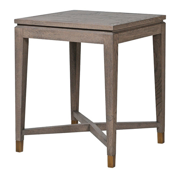Agartha Taupe Square Side Table