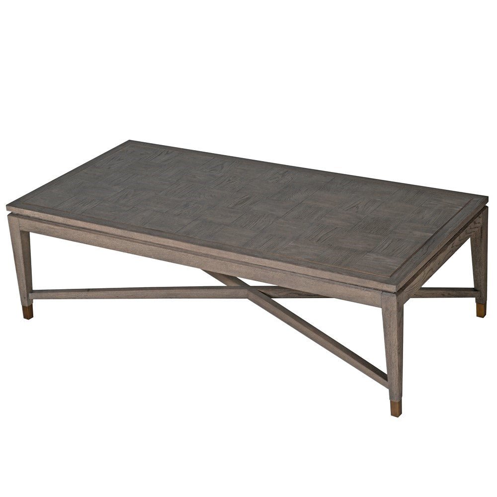 Agartha Taupe Squares Coffee Table - LUXONAS