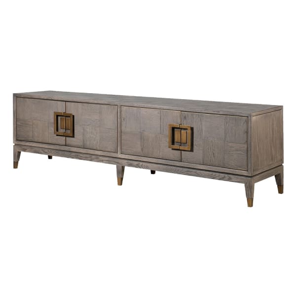 Agartha Taupe Squares TV Unit - LUXONAS