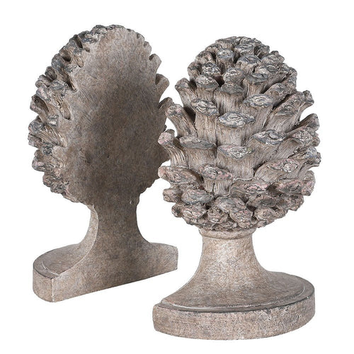 Aged Artichoke Book Ends - LUXONAS HOME