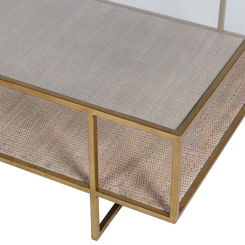 Aged Gold Coffee Table - LUXONAS HOME