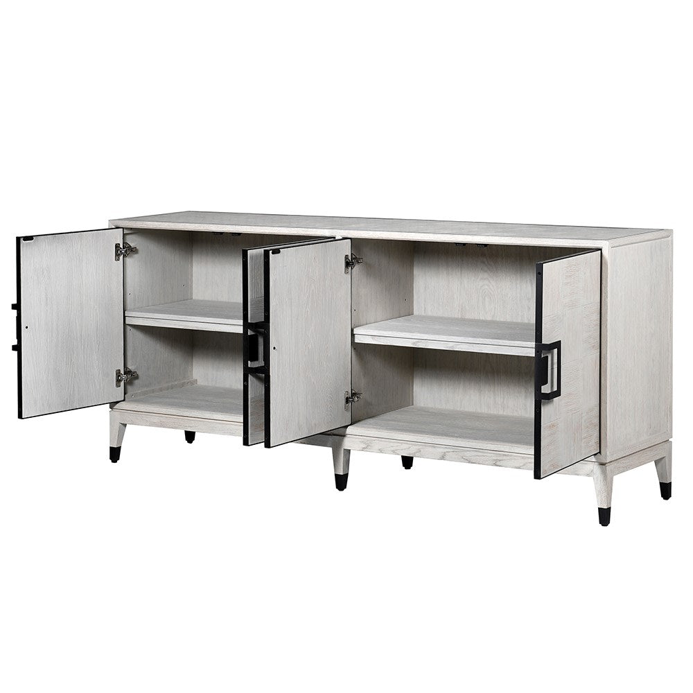 Akila Grey Sideboard - Contemporary Retro Modern Design - LUXONAS