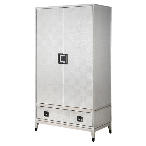 Akila Grey Wardrobe - LUXONAS HOME