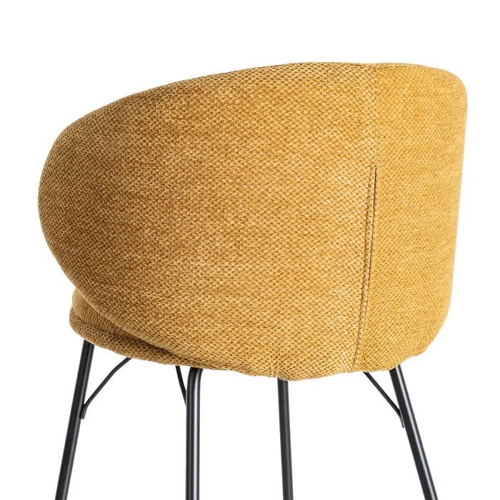 Alder Curve Mustard Stool - LUXONAS
