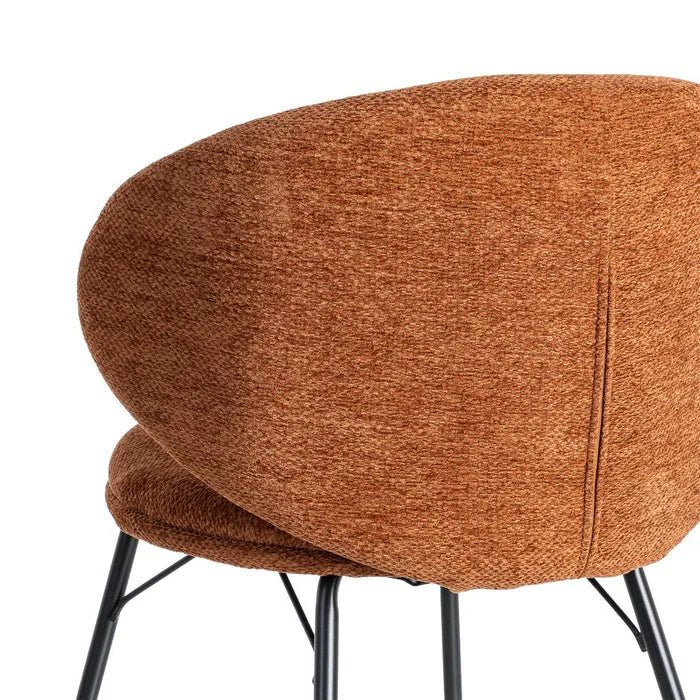 Alder Curve Rust Dining Chair - LUXONAS