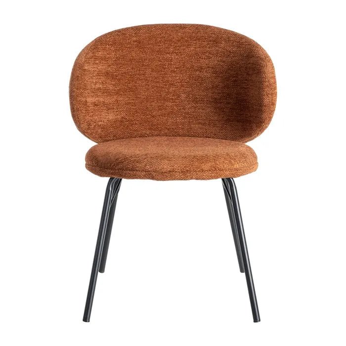 Alder Curve Rust Dining Chair - LUXONAS