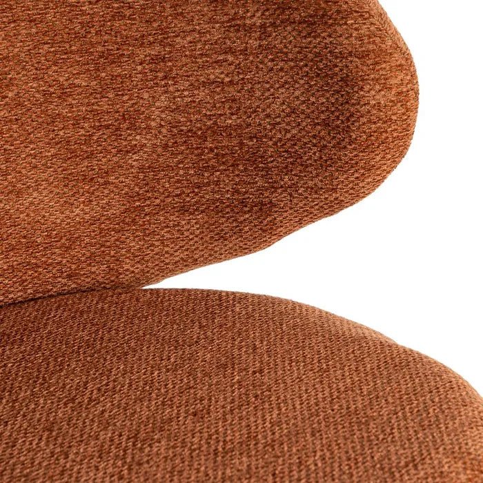 Alder Curve Rust Dining Chair - LUXONAS