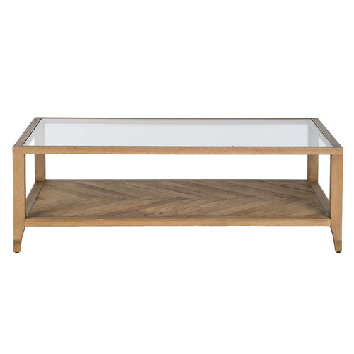 Alo Coffee Table with Glass Top - LUXONAS HOME