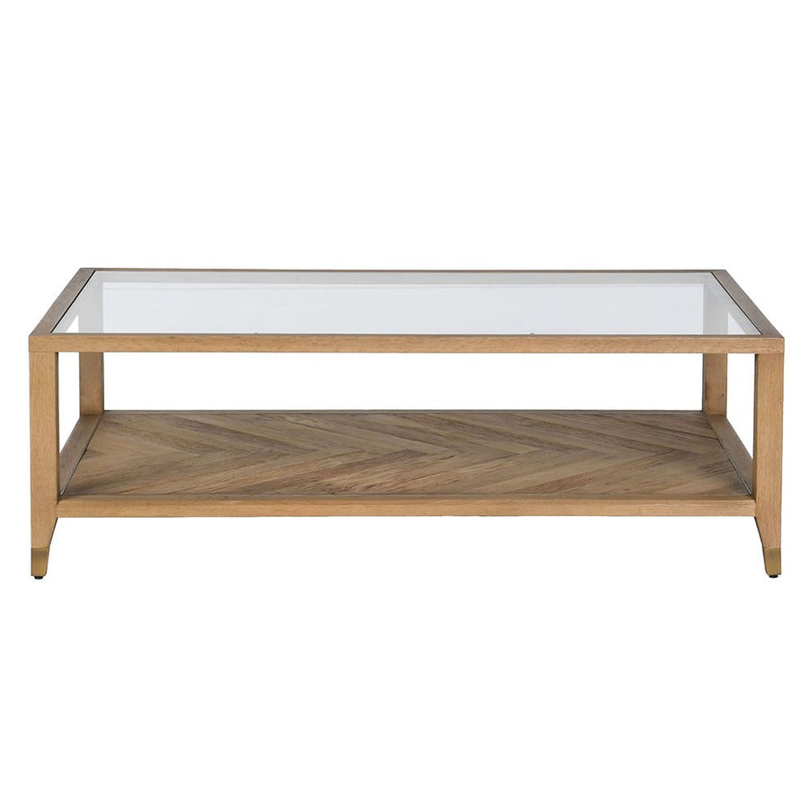 Alo Coffee Table with Glass Top