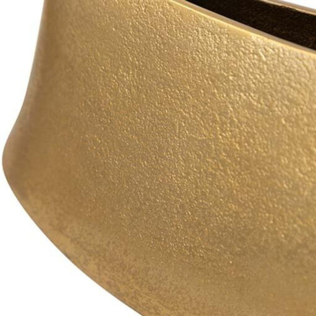 Aluminium Abstract Large Gold Vase - LUXONAS