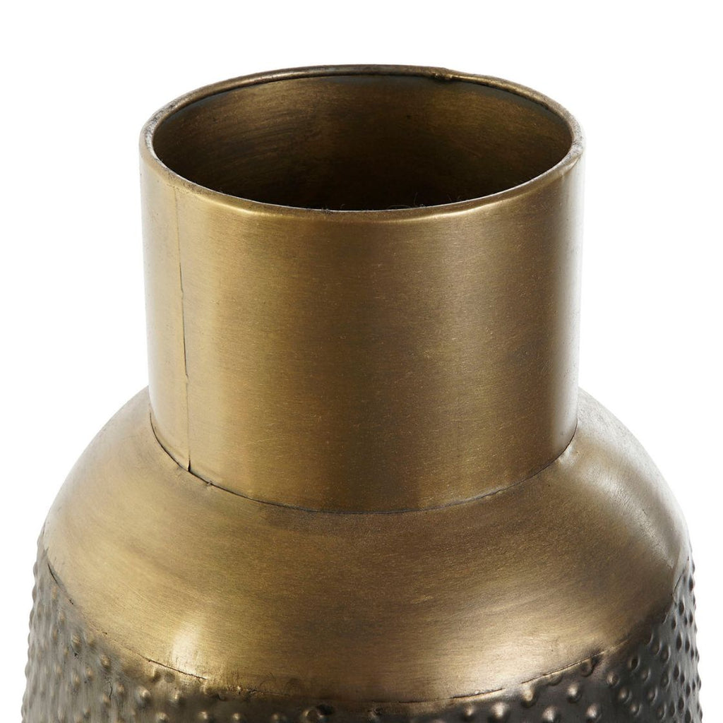 Aluminium Hammered Dark Grey Small Vase - LUXONAS