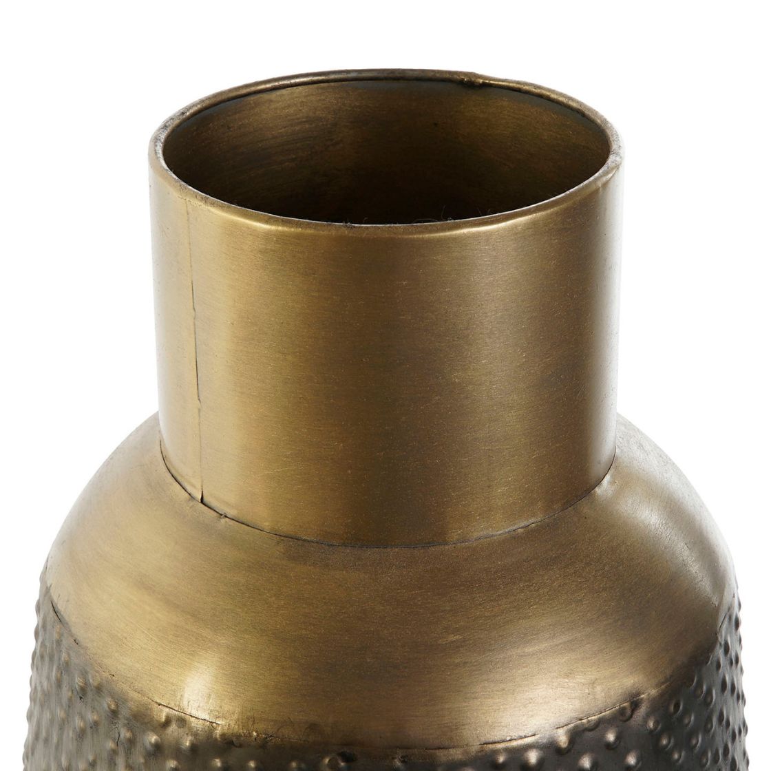 Aluminium Hammered Dark Grey Small Vase - LUXONAS