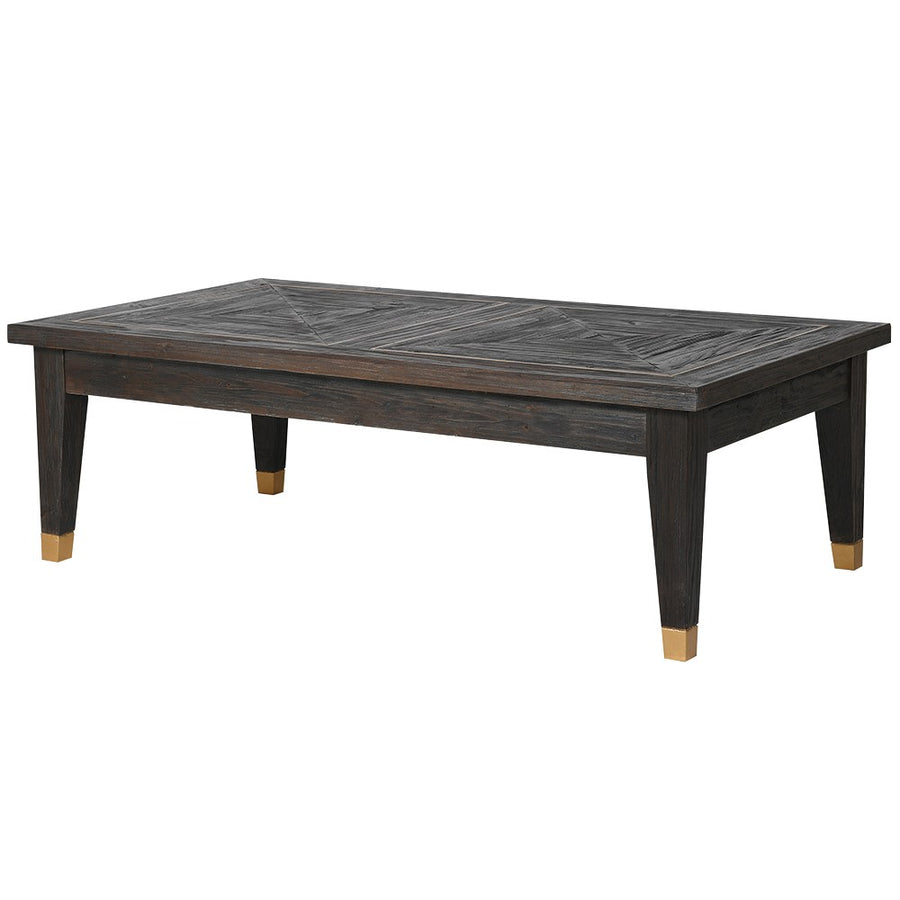 Amara Brushed Elm and Copper Coffee Table