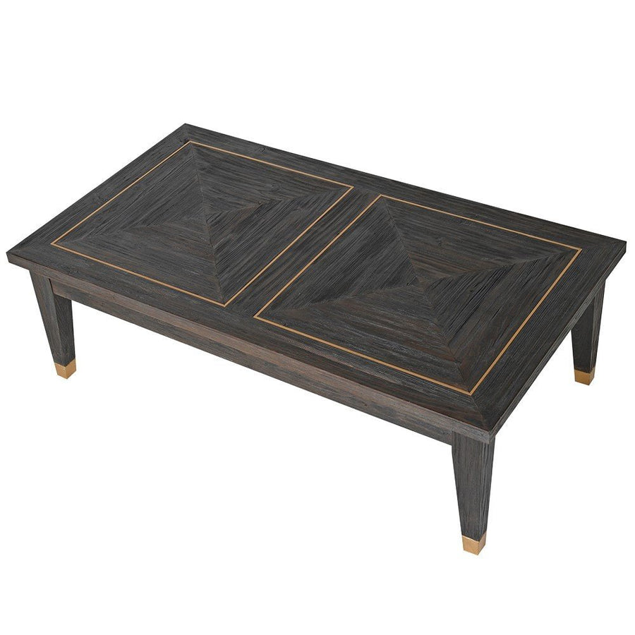 Amara Brushed Elm and Copper Coffee Table