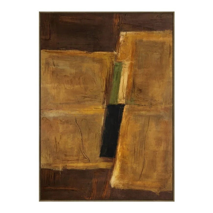 Amber Fold Modern Canvas Wall Art