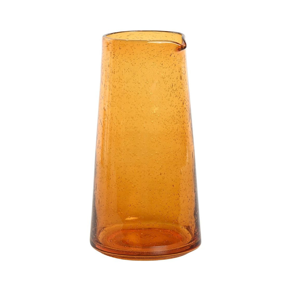 Amber Glass Bubble Carafe