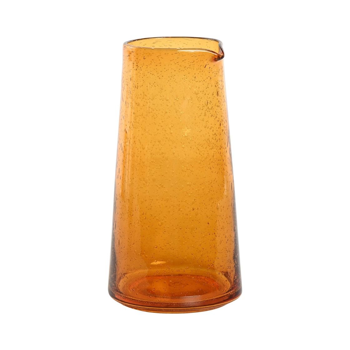 Amber Glass Bubble Carafe