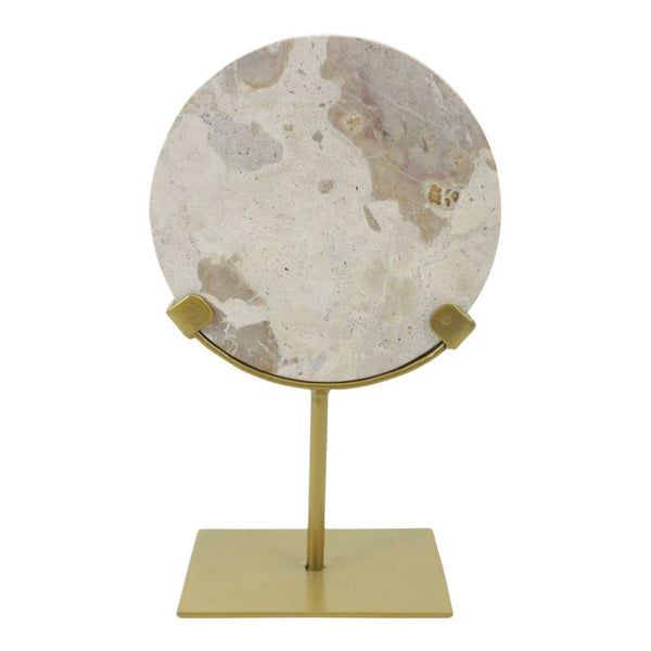 Amelie Marble on Gold Metal Stand