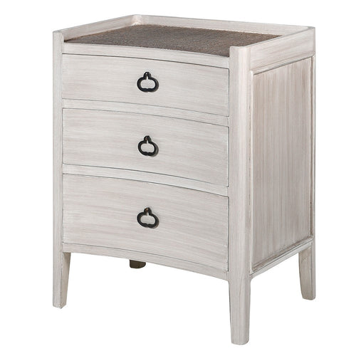 Amida Wooden 3 Drawer Bedside